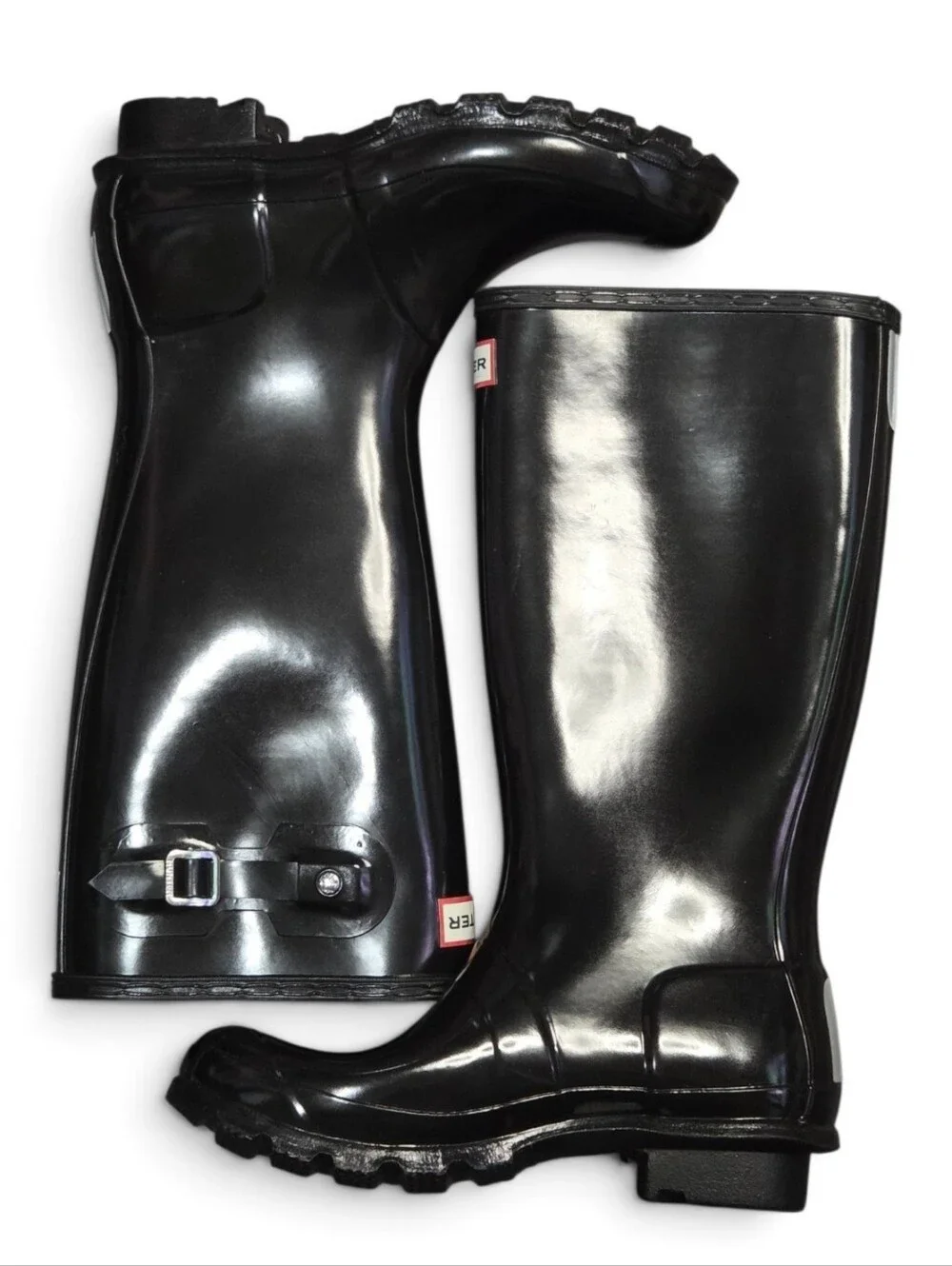 NEW Hunter Boot Original Kids Gloss Black Size 5B/6G